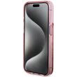 Guess Husa Liquid Glitter Gold Stripe iPhone 15 Pro Roz