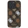 Guess Husa PU 4G Peony MagSafe iPhone 16 Pro Maro