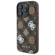 Guess Husa PU 4G Peony MagSafe iPhone 16 Pro Maro