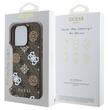 Guess Husa PU 4G Peony MagSafe iPhone 16 Pro Maro
