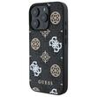 Guess Husa PU 4G Peony MagSafe iPhone 16 Pro Negru