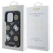 Guess Husa PU 4G Peony MagSafe iPhone 16 Pro Negru