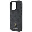 Guess Husa PU 4G Small Metal Logo MagSafe iPhone 16 Pro Gri