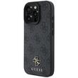 Guess Husa PU 4G Small Metal Logo MagSafe iPhone 16 Pro Max Gri