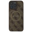Guess Husa PU Leather 4G Colored Ring MagSafe iPhone 16 Pro Maro