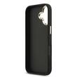 Guess Husa PU Leather 4G Metal Logo Gold Frame iPhone 17 Negru