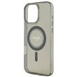 Guess Husa Rhinestones Ring MagSafe iPhone 16 Pro Negru
