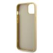 Guess Husa Rhinestones Triangle Metal Logo iPhone 14 Auriu