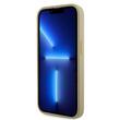 Guess Husa Rhinestones Triangle Metal Logo iPhone 14 Pro Auriu