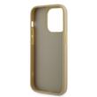 Guess Husa Rhinestones Triangle Metal Logo iPhone 14 Pro Auriu