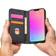 Lemontti Husa Book Magnet Card iPhone 14 Pro, cu suport portofel, Negru