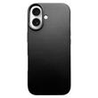 Lemontti Husa Genuine Leather MagSafe iPhone 17 Negru