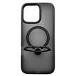 Lemontti Husa Hybrid MagSafe iPhone 16 Pro Max Negru, cu suport rotativ