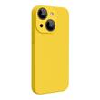 Lemontti Husa Liquid Silicon MagCharge iPhone 15 Galben (protectie 360°, material fin, captusit cu microfibra)