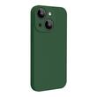 Lemontti Husa Liquid Silicon MagCharge iPhone 15 Plus Verde (protectie 360°, material fin, captusit cu microfibra)