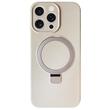 Lemontti Husa Liquid Silicon MagSafe iPhone 15 Pro Max cu suport Roz