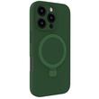 Lemontti Husa Liquid Silicon MagSafe iPhone 16 Pro, cu suport, Verde