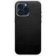 Lemontti Husa Piele MagSafe iPhone 15 Pro Max Negru