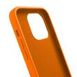 Lemontti Husa Silicon cu Snur iPhone 14 Portocaliu (protectie 360°, material fin, captusit cu microfibra)