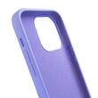 Lemontti Husa Silicon cu Snur iPhone 14 Pro Mov (protectie 360°, material fin, captusit cu microfibra)