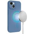 Lemontti Husa Silicon iPhone 15 Plus MagSafe Albastru