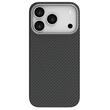 Lemontti Husa Slim Aramid/Kevlar Magsafe 600D iPhone 17 Pro Max Negru