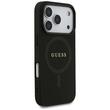 Guess Husa Saffiano Classic Logo MagSafe iPhone 17 Pro Negru