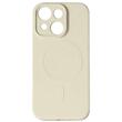 Lemontti Husa Silicon iPhone 15 Plus MagSafe Crem