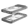 UAG Husa Trooper MagSafe iPhone 17 Pro Max Clear/Ash (2 parti: spate + protectie margini)
