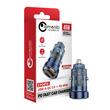 Lemontti Incarcator Auto Fast Charge 45W 2 porturi PD Type-C 45W + USB-A QC 3.0 Transparent / Albastru