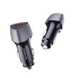 Lemontti Incarcator Auto Super Fast Charge 48W 2 porturi PD Type-C 30W + USB-A QC 3.0 Negru