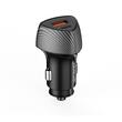 Lemontti Incarcator Auto Super Fast Charge 48W 2 porturi PD Type-C 30W + USB-A QC 3.0 Negru
