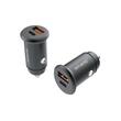 Lemontti Incarcator Auto Super Fast Charge 65W 2 porturi PD Type-C 65W + USB-A QC 3.0 Negru