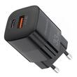 Choetech Incarcator Retea PD Type-C + USB Quick Charge 33W Negru
