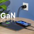 Choetech Incarcator Retea PD Type-C + USB Quick Charge 33W Negru