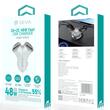 Devia Incarcator Auto Smart Series 2 x USB-A + 2 x Type-C, Fast Charger 48W QC3.0, Argintiu