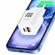 Lemontti Incarcator Retea GaN Dual Port 1x Type-C si 1x USB-A, 30W, EU Plug, Alb