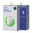 Duzzona Incarcator Retea GaN Fast Charging USB, 2x Type-C, 65W Alb