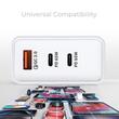 Lemontti Incarcator Retea GaN 2x Type-C si 1x USB-A, 65W, Fast Charge, EU Plug, Alb