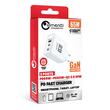 Lemontti Incarcator Retea GaN 2x Type-C si 1x USB-A, 65W, Fast Charge, EU Plug, Alb