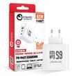 Lemontti Incarcator Retea GaN 2x Type-C si 1x USB-A, 65W, Fast Charge, EU Plug, Alb