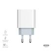 Prestico Incarcator Retea F8S Type-C PD, Fast Charge, cu Cablu Type-C la Type-C  Alb 