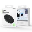 Duzzona Incarcator Wireless W8, 15W , cu cablu Type-C, 1 m, Negru