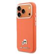 Karl Lagerfeld Husa Karl & Choupette Head Pins Saffiano MagSafe iPhone 17 Pro Max Orange