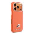 Karl Lagerfeld Husa Karl & Choupette Head Pins Saffiano MagSafe iPhone 17 Pro Orange