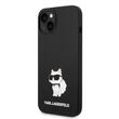 Karl Lagerfeld Husa Liquid Silicone Choupette iPhone 14 Plus Negru
