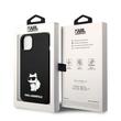 Karl Lagerfeld Husa Liquid Silicone Choupette iPhone 14 Plus Negru