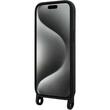 Karl Lagerfeld Husa Liquid Silicone Crossbody Ikonik iPhone 15 Negru