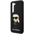 Karl Lagerfeld Husa Liquid Silicone Ikonik Samsung Galaxy S23 Plus Negru