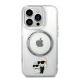 Karl Lagerfeld Husa MagSafe Karl & Choupette iPhone 15 Pro Transparent